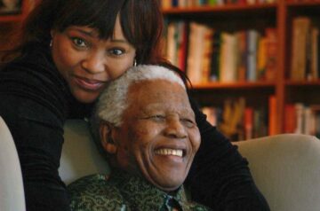 Zindzi Mandela with Nelson Mandela